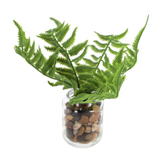 Countryfield kunstplant pteropsida in pot 19 cm groen assorti | 2 stuks