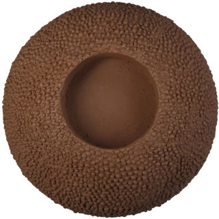 No brand theelichthouder concrete brown 15x15x15cm