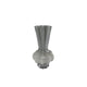 Vaas tibby s grijs glas 14x14x27cm | 2 stuks