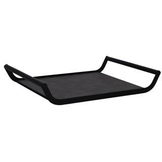 No brand dienblad flo grijs 37 cm | 4 stuks