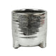 No brand countryfield bloempot amarens m zilverkleur 18 cm | 2 stuks