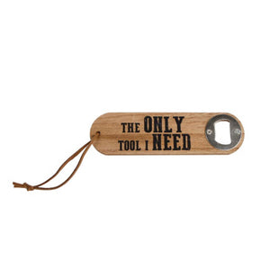 No brand flesopener the only tool i need hout 4,5x16x1cm | 8 stuks