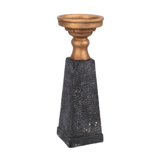 Afbeelding laden in galerijviewer, No brand ptmd kandelaar laya goud-zwart 34 cm | 2 stuks
