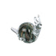 No brand sculptuur snail bruin groen glas 12,5x6,5x9,5cm | 2 stuks