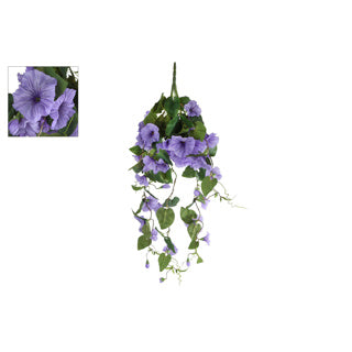No brand kunsttak hanging petunïa paars pe 79cm
