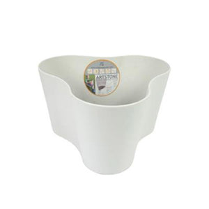 No brand artstone pot claire 26 cm wit | 2 stuks
