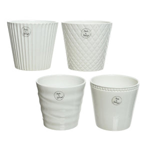 Bloempot keramiek 4 assorti | 4 stuks