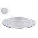 No brand schaal rory ribbel zilver glas 33x33x2cm | 2 stuks
