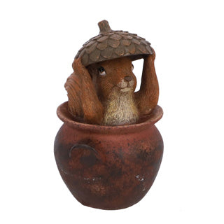 Load image into Gallery viewer, Sculptuur squirrel bruin 2 assorti 11,5x10,3x17cm

