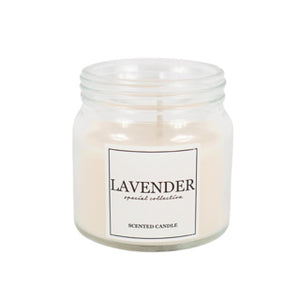 Geurkaars in glas lavender creme 6 cm