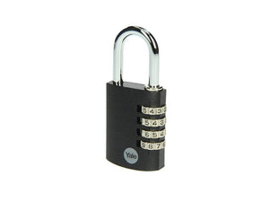 Yale 1065059 - hangslot 38mm alu zwart std | 6 stuks