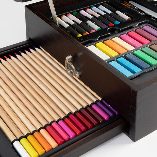 Creative craft group luxe houten creatief koffer, 115dlg.