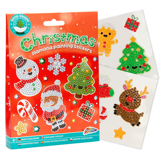 Creative craft group xmas diamond painting stickers, 12st.