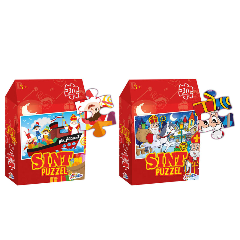Load image into Gallery viewer, Grafix Sinterklaas Puzzel, 30st.
