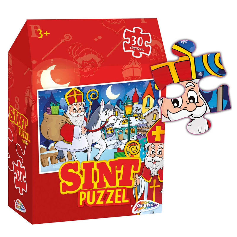 Load image into Gallery viewer, Grafix Sinterklaas Puzzel, 30st.
