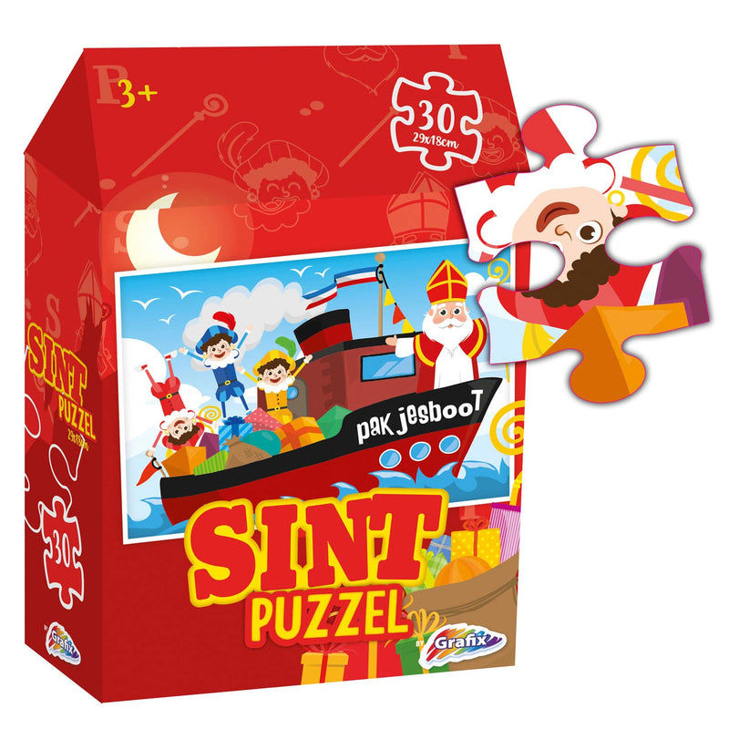 Load image into Gallery viewer, Grafix Sinterklaas Puzzel, 30st.
