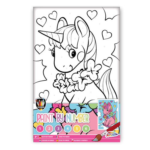 Grafix schilderen op nummer - eenhoorn