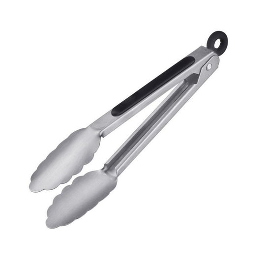 Westmark grilltang + serveertang, met roestvrijstalen uiteindes en rubberen handvatten, lengte: 20 cm, roestvrij staal kunststof, classic spezial mini, zilver zwart, 16232270