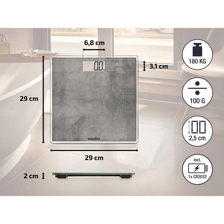 Afbeelding laden in galerijviewer, Leifheit 1068854 - psd style sense compact 300 beton | 1 stuks
