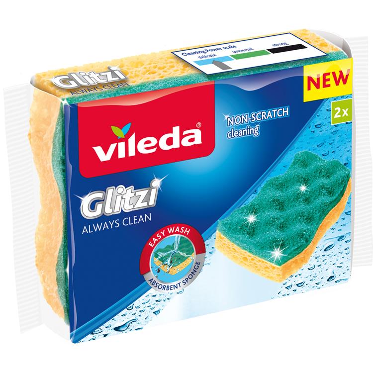 Laden Sie das Bild in Galerie -Viewer, Vileda 1066630 - schuurpons glitzi always clean | 16 stuks
