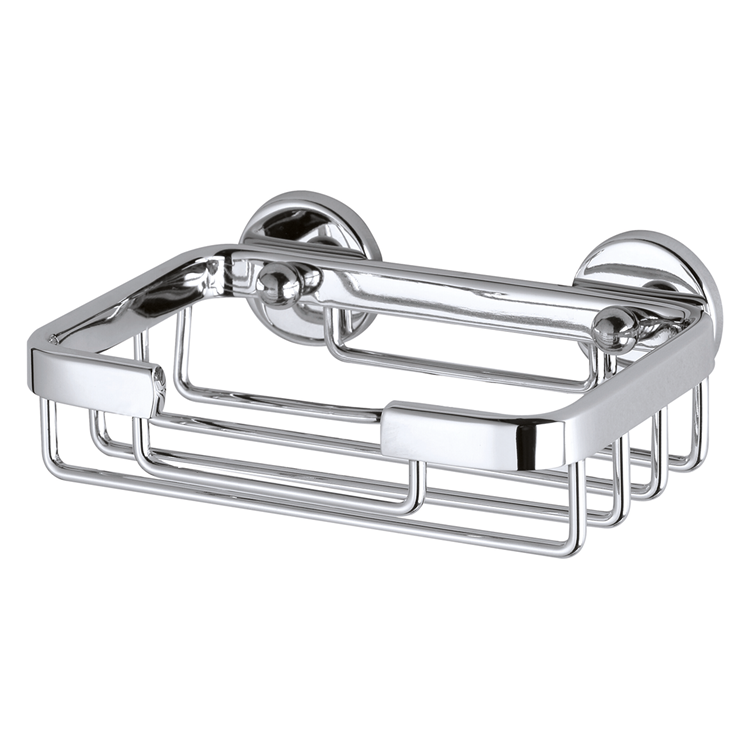 Afbeelding laden in galerijviewer, Tesa aluxx zeephouder, hoogglans verchroomd aluminium,
