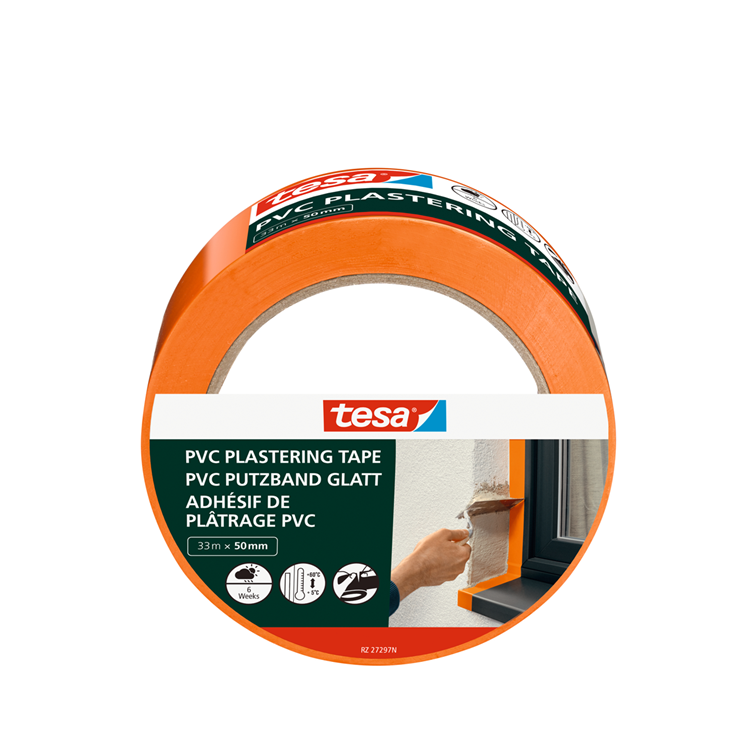ギャラリービューアに画像をロードする, Tesa 1067560 - afplaktape, pvc oranje 33 meter 50 mm | 3 stuks
