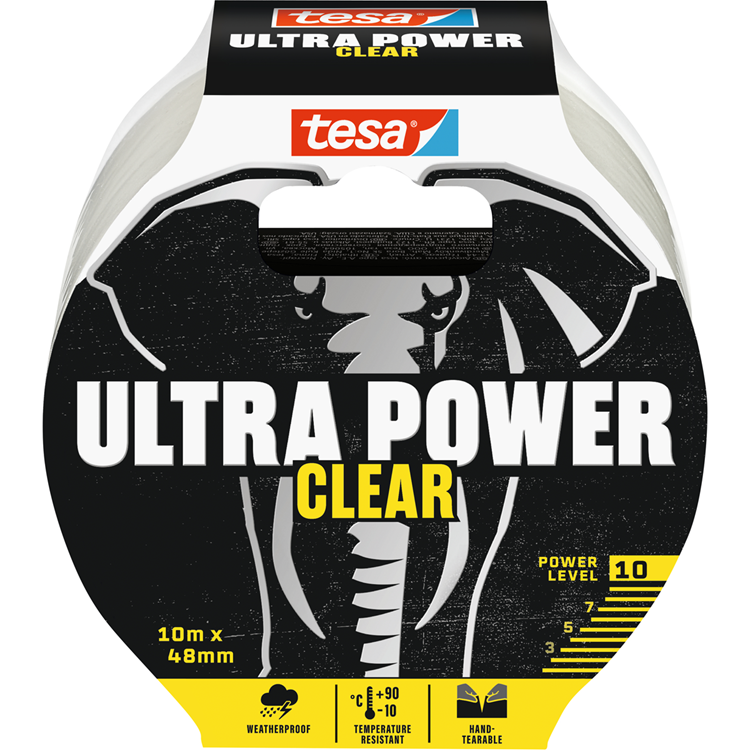 ギャラリービューアに画像をロードする, Tesa ultra power clear 56496-00000-00 reparatietape transparant (l x b) 10 m x 48 mm 1 stuk(s)
