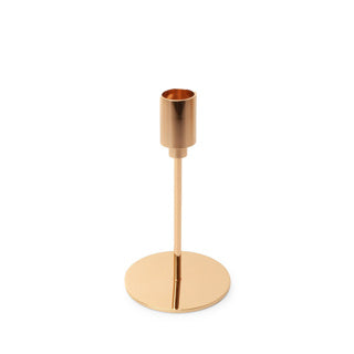 Spaas diner kaars houder klein - gold | 3 stuks