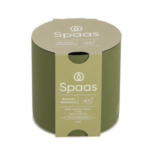 Spaas glow geurkaars 2-wiek 55u - romantic reflections | 3 stuks