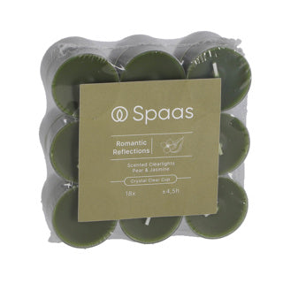 Spaas geurende clearlights blokverpakking x18 4,5u - romantic reflections | 4 stuks