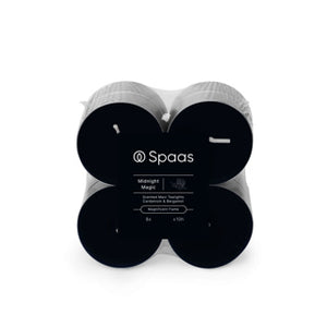Spaas maxi geurtheelichten blokverpakking x8 10u - midnight magic | 4 stuks
