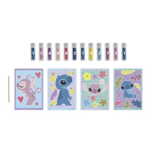 Disney moxy stitch zandschilderen