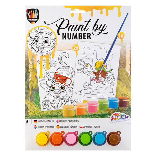 Grafix schilderen op nummer - dieren
