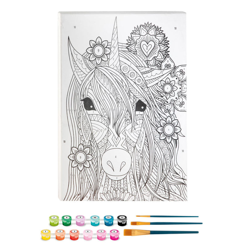 Load image into Gallery viewer, Grafix Schilderen op Nummer Canvas Eenhoorn
