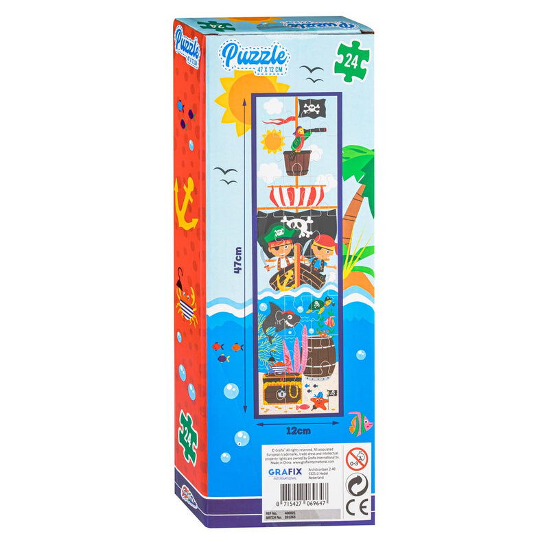 Load image into Gallery viewer, Grafix Toren Puzzel Piraat, 47x12cm
