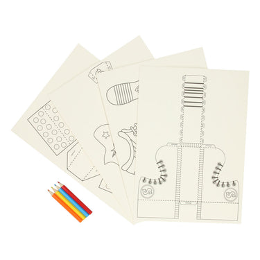 Grafix sinterklaas knutselset - maak je eigen schoen 4 designs + 4 potloden