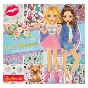 Creative craft group besties design blok sweet moments, 20 vellen