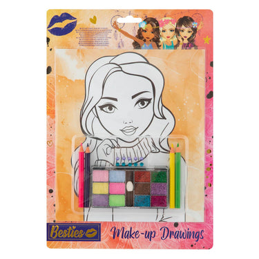 Creative craft group besties make-up tekeningen a4