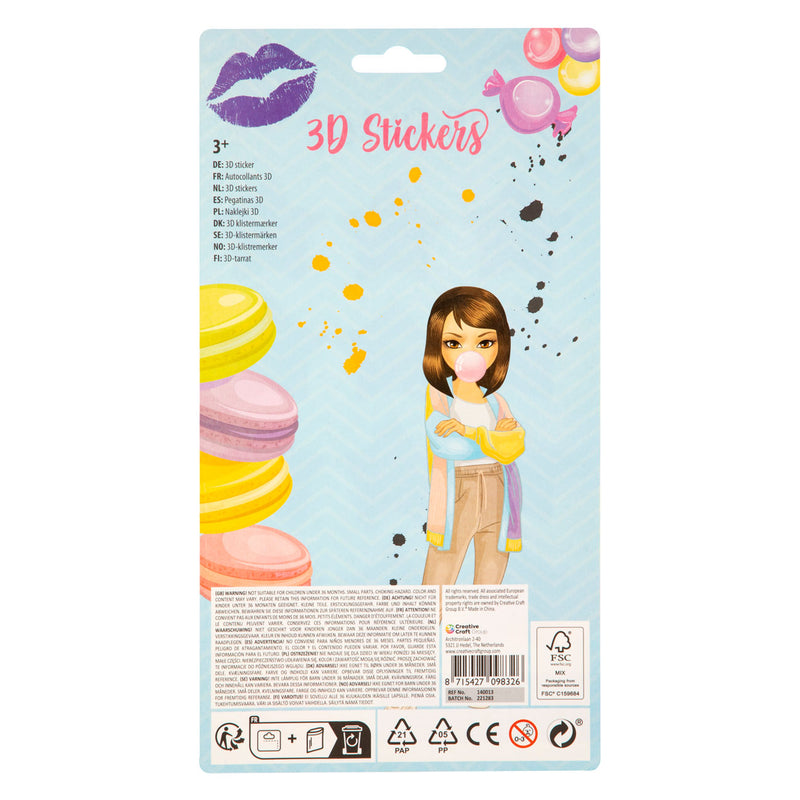 Afbeelding laden in galerijviewer, Grafix besties 3d glitter stickers pak a 12 stuks
