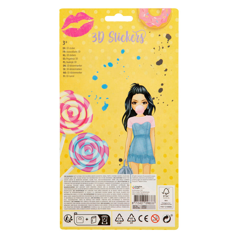 Afbeelding laden in galerijviewer, Grafix besties 3d glitter stickers pak a 12 stuks
