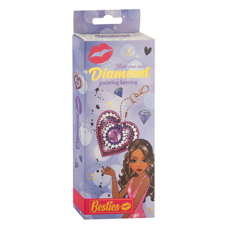Load image into Gallery viewer, Besties diamond painting sleutelhanger maken
