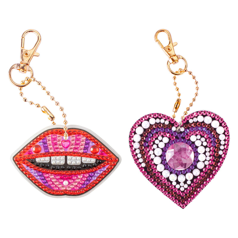 Load image into Gallery viewer, Besties diamond painting sleutelhanger maken
