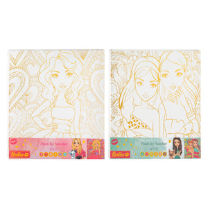 Besties canvas schilderen op nummer, 30x30cm