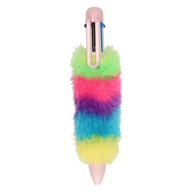 Load image into Gallery viewer, Grafix meerkleurenpen fluffy regenboog
