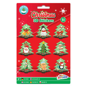 Grafix 3d stickers kerst