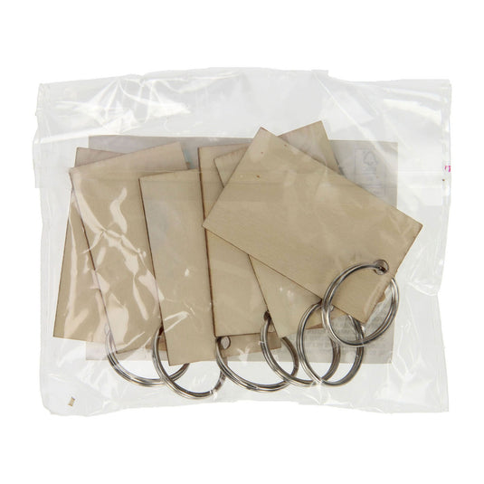 Lobbes houten sleutelhangers, 6st.