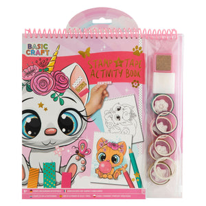 Creative craft group stempel en tape activiteitenboek - eenhoorn