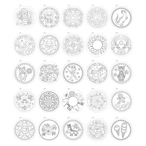 Creative craft group mandala kleurboek, 25 kleurplaten