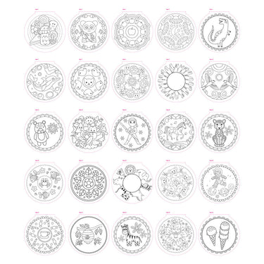 Creative craft group mandala kleurboek, 25 kleurplaten