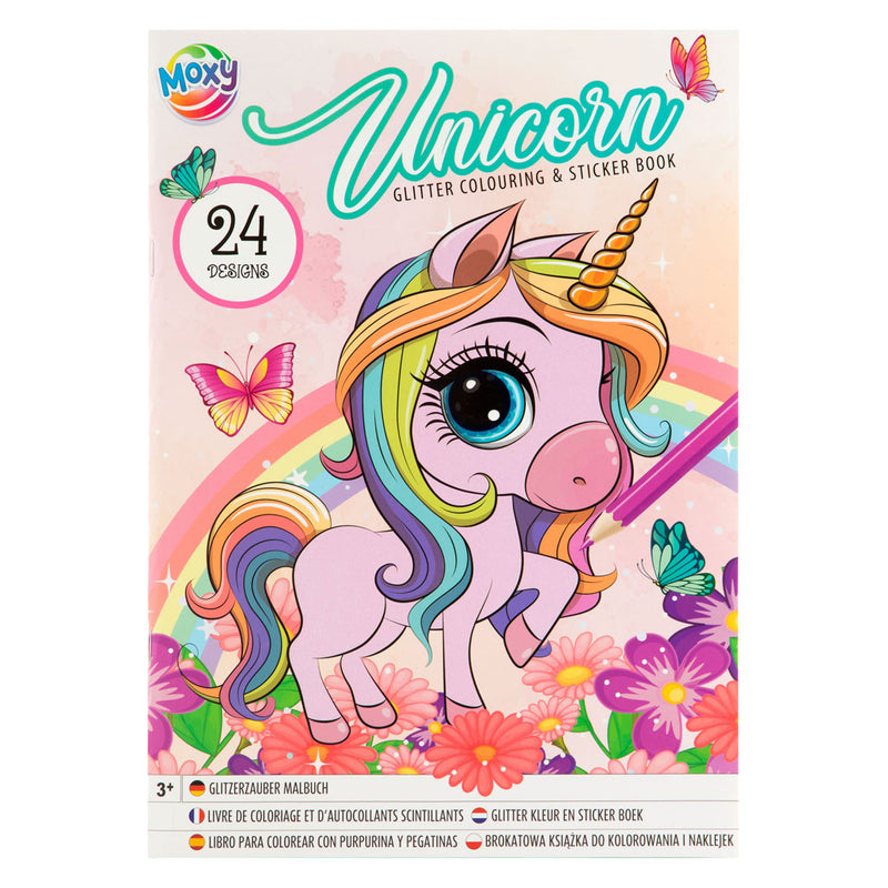 Afbeelding laden in galerijviewer, Grafix a4 glitter kleur- en sticker boek
